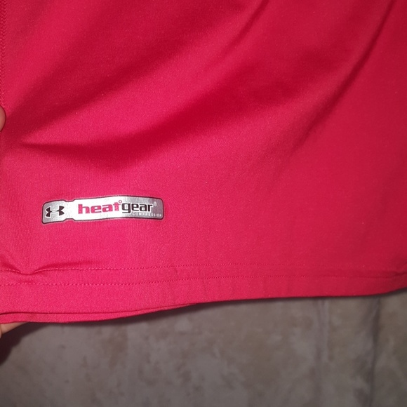 *SOLD*Red Under Armour Long Sleeve Compression Shi - Picture 3 of 5